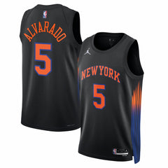 Black José Alvarado New York Knicks Jordan Brand Unisex Swingman Jersey | NBA