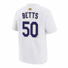 Mookie Betts Los Angeles Dodgers Nike Youth 2026 Gold Collection Name & Number T-Shirt - MLB T-shirts