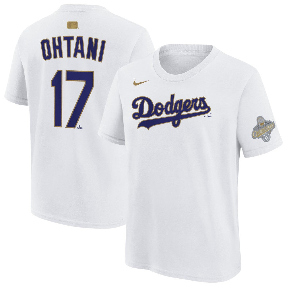 Shohei Ohtani Los Angeles Dodgers Nike Youth 2026 Gold Collection Name & Number T-Shirt - MLB T-shirts
