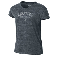 Dallas Cowboys Women's Triumph Tri-Blend V-Neck T-Shirt | NFL Discount
