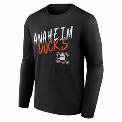Anaheim Ducks Hustle Personalized Name & Number Long Sleeve T-Shirt - NHL T-shirts