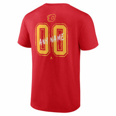 Calgary Flames Hustle Personalized Name & Number T-Shirt - NHL T-shirts