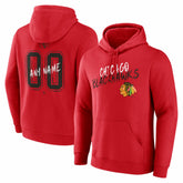 Chicago Blackhawks Hustle Personalized Name & Number Hoodie - NHL Hoodies