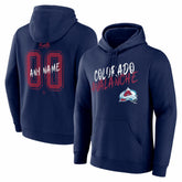 Colorado Avalanche Big & Tall Hustle Personalized Name & Number Hoodie - NHL Hoodies