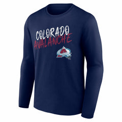 Colorado Avalanche Hustle Personalized Name & Number Long Sleeve T-Shirt - NHL T-shirts