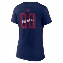 Colorado Avalanche Women's Hustle Personalized Name & Number V-Neck T-Shirt - NHL T-shirts
