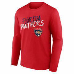Florida Panthers Hustle Personalized Name & Number Long Sleeve T-Shirt - NHL T-shirts