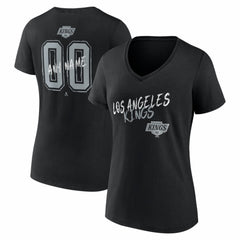Los Angeles Kings Women's Hustle Personalized Name & Number V-Neck T-Shirt - NHL T-shirts