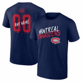 Montreal Canadiens Big & Tall Hustle Personalized Name & Number T-Shirt - NHL T-shirts
