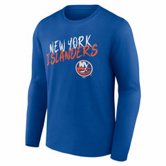 New York Islanders Hustle Personalized Name & Number Long Sleeve T-Shirt - NHL T-shirts