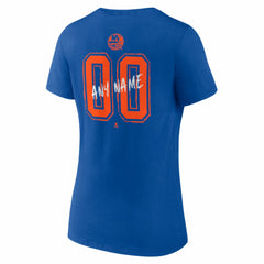 New York Islanders Women's Hustle Personalized Name & Number V-Neck T-Shirt - NHL T-shirts