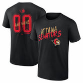 Ottawa Senators Big & Tall Hustle Personalized Name & Number T-Shirt - NHL T-shirts