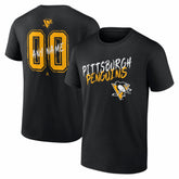 Pittsburgh Penguins Big & Tall Hustle Personalized Name & Number T-Shirt - NHL T-shirts