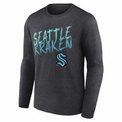 Seattle Kraken Hustle Personalized Name & Number Long Sleeve T-Shirt - NHL T-shirts