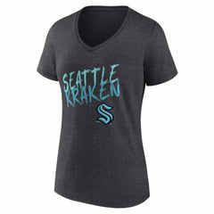 Seattle Kraken Women's Hustle Personalized Name & Number V-Neck T-Shirt - NHL T-shirts