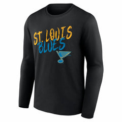 St. Louis Blues Hustle Personalized Name & Number Long Sleeve T-Shirt - NHL T-shirts