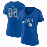 Toronto Maple Leafs Women's Hustle Personalized Name & Number V-Neck T-Shirt - NHL T-shirts
