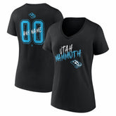 Utah Mammoth Women's Hustle Personalized Name & Number V-Neck T-Shirt - NHL T-shirts