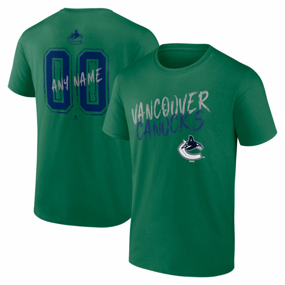 Vancouver Canucks Hustle Personalized Name & Number T-Shirt - NHL T-shirts