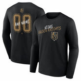 Vegas Golden Knights Hustle Personalized Name & Number Long Sleeve T-Shirt - NHL T-shirts