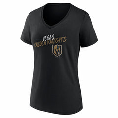Vegas Golden Knights Women's Hustle Personalized Name & Number V-Neck T-Shirt - NHL T-shirts