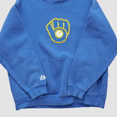 Milwaukee Brewers Majestic 2000s Hooded Pullover Sweatshirt - MLB Pullover