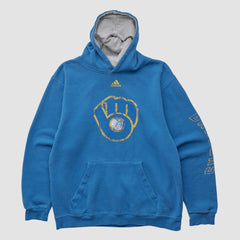 Milwaukee Brewers Adidas 2010s Hooded Pullover Sweatshirt - MLB Pullover