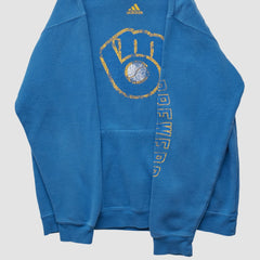 Milwaukee Brewers Adidas 2010s Hooded Pullover Sweatshirt - MLB Pullover