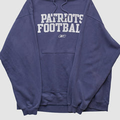 New England Patriots Reebok 2000s Hooded Pullover Sweatshirt | NFL Outlet