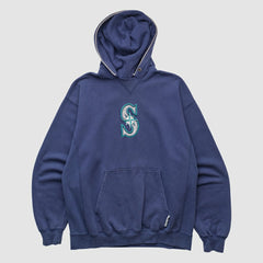 Seattle Mariners Champion 2000s Hooded Pullover Sweatshirt - MLB Pullover