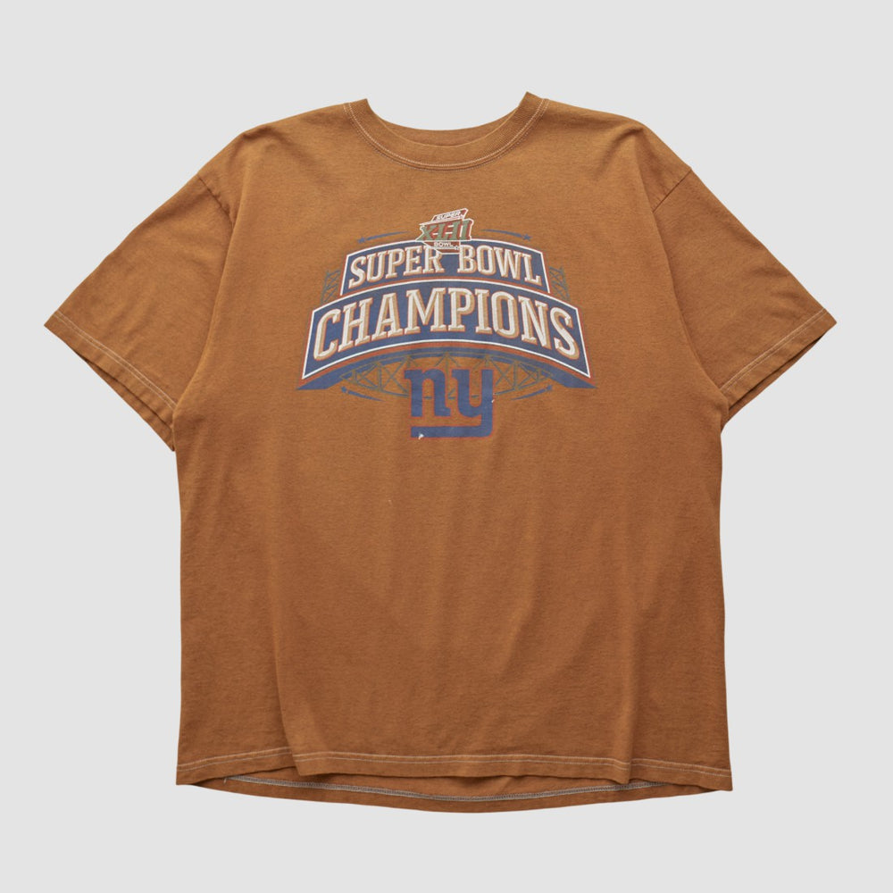 New York Giants Super Bowl Reebok 2008 T-shirt | NFL Outlet