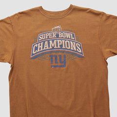New York Giants Super Bowl Reebok 2008 T-shirt | NFL Outlet