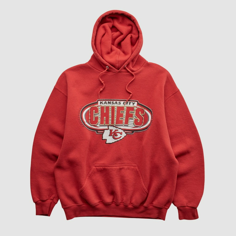 Kansas City Chiefs Logo Athletic 90s Hooded Pullover Sweatshirt | NFL New