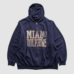 Miami Dolphins NFL 2010s Hooded Full Zip Sweatshirt | NFL Online
