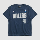 Navy Dallas Mavericks 2010s T-shirt sale | NBA