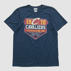 Navy Cleveland Cavaliers NBA 2000s T-shirt sale | NBA