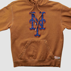 New York Mets Stitches 2000s Hooded Pullover Sweatshirt - MLB Pullover