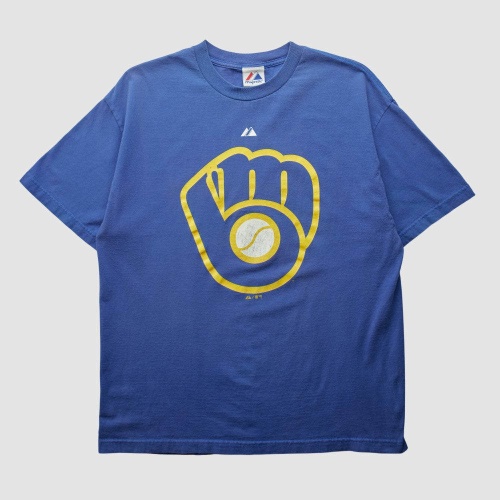 Milwaukee Brewers Majestic 2000s T-shirt - MLB T-shirts