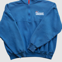 New England Patriots Dodger 90s 1/4 Zip Sweatshirt | NFL Outlet