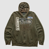 Seattle Seahawks NFL 2010s Hooded Full Zip Sweatshirt | NFL Sale