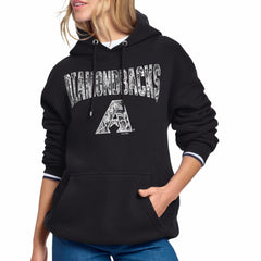 Arizona Diamondbacks Starter Women's Lace Team Lockup Fleece Hoodie - MLB Hoodies