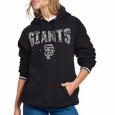 San Francisco Giants Starter Women's Lace Team Lockup Fleece Hoodie - MLB Hoodies