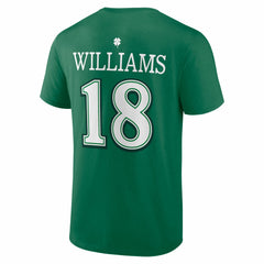 Chicago Bears Caleb Williams St. Patrick's Day Icon Name & Number T-Shirt | NFL Hot