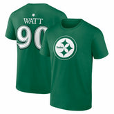Pittsburgh Steelers T.J. Watt St. Patrick's Day Icon Name & Number T-Shirt | NFL Hot