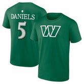 Washington Commanders Jayden Daniels St. Patrick's Day Icon Name & Number T-Shirt | NFL Discount