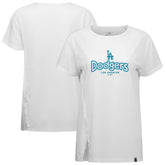 Los Angeles Dodgers Levelwear Women's Blue Haven Influx Cornerstone T-Shirt - MLB T-shirts