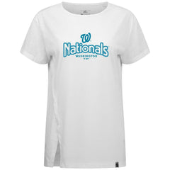 Washington Nationals Levelwear Women's Blue Haven Influx Cornerstone T-Shirt - MLB T-shirts