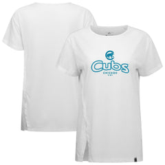 Chicago Cubs Levelwear Women's Blue Haven Influx Cornerstone T-Shirt - MLB T-shirts