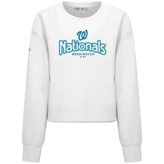 Washington Nationals Levelwear Women's Judd Cornerstone Cropped Sweatshirt - MLB Sweatshirts