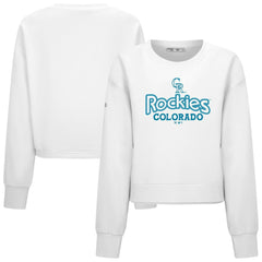 Colorado Rockies Levelwear Women's Judd Cornerstone Cropped Sweatshirt - MLB Sweatshirts